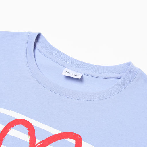 Футболка женская Let&apos;s go, голубая, размер 50