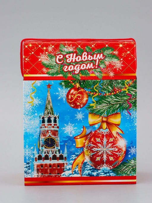 Коробка подарочная новогодняя «Кремль» 20×26×10.5 см