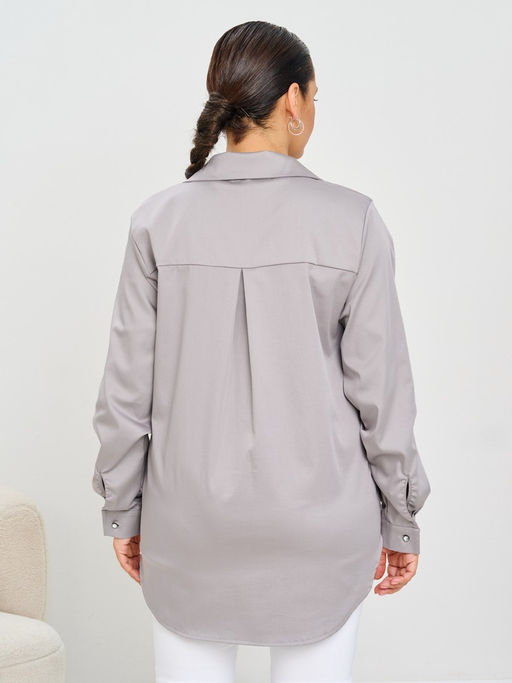 Рубашка женская MR021SS3 grey - Maxroses фото 3