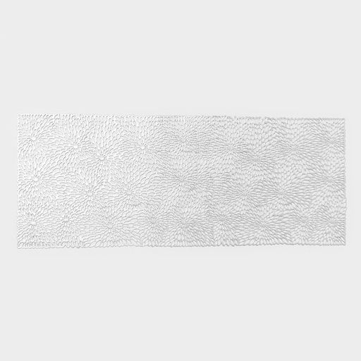 Дорожка на стол Доляна «Астры», 89×35 см, серебряная