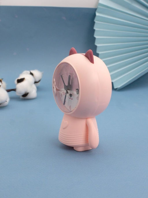 Часы-будильник Lovely cat, pink (14,5х8,5 см)