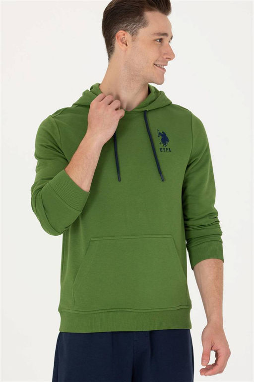 Мужской зеленый базовый свитшот Неожиданная скидка в корзине - U.s. polo assn фото 3