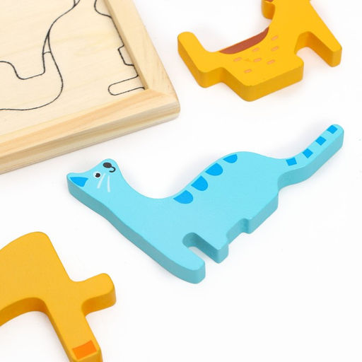 Детский развивающий пазл в рамке Домашние животные 16,6 16,6 1,2 см - Simaland фото 4