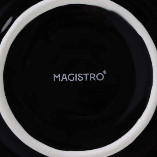 Набор посуды Magistro La palla, 7 предметов: тарелка d=23 см, 2 тарелки d=23.2 см, 2 тарелки 1000 мл, 2 салатника 1000 мл, фарфор, чёрный  фото 5