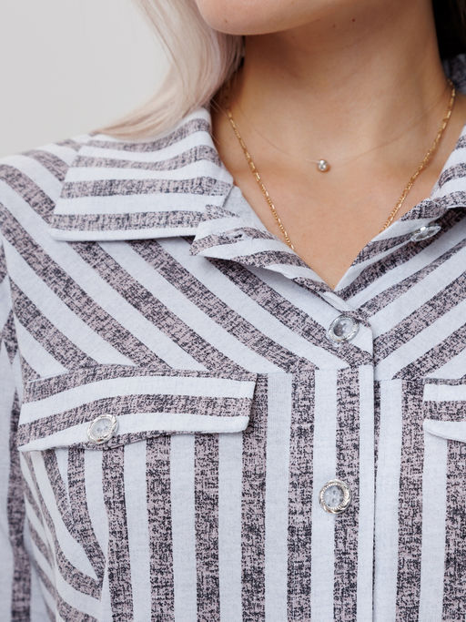 Блузка женская БЖ-72 (кулирка) Кофейная - Elenatex фото 6