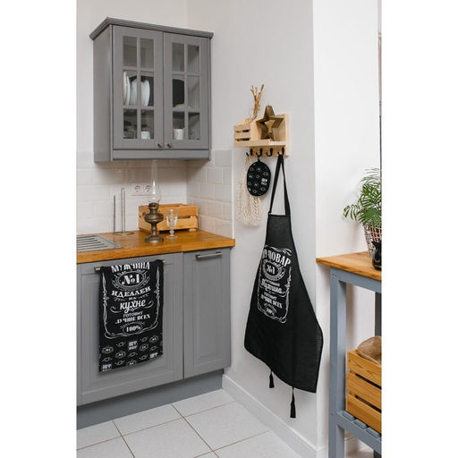 Кухонное полотенце Доляна. Шеф-повар №1, 35?60 см, 100% хлопок, рогожка