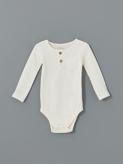 Bisiklet Yaka Uzun Kollu Erkek Bebek ??t??tl? Body ve Tayt 2li Tak?m