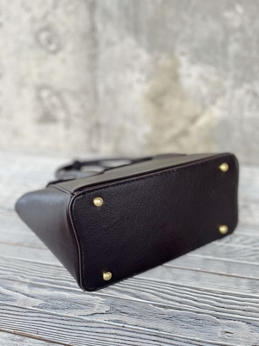 Женская кожаная сумка с клатчем 509286 Кофе