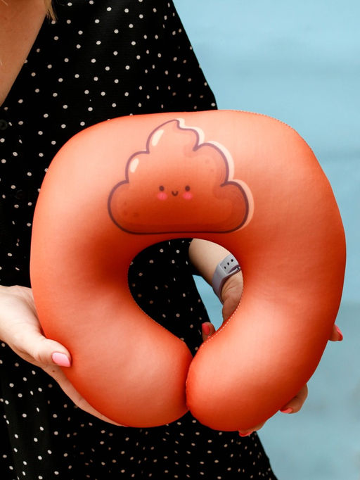 Подголовник антистресс Hugme toys Какашка