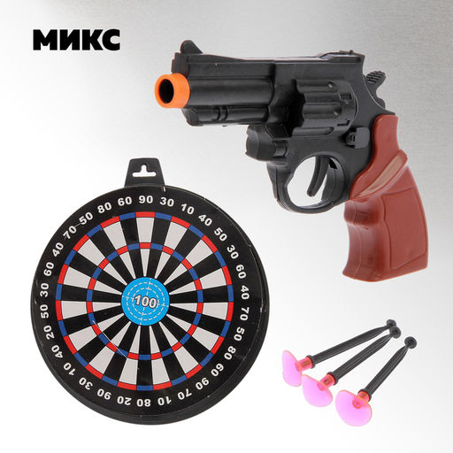 Пистолет Сержант, с мишенью, стреляет присосками, МИКС - Simaland фото 7