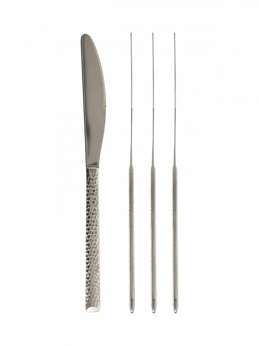 Набор столовых приборов 16 шт. серебро нержавеющая сталь - Lucky фото 5