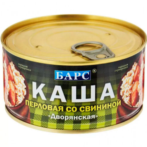 Барс Каша Дворянская перловая со свининой 325г