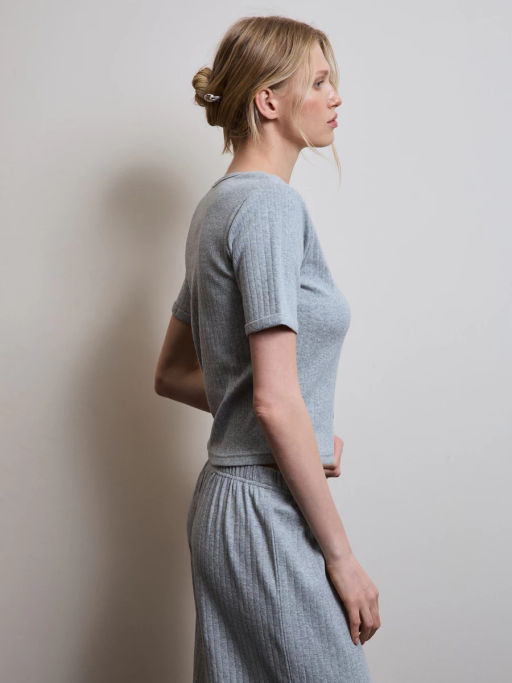 Домашняя блузка из ажурного хлопка ZR2603122807-38 / Zarina