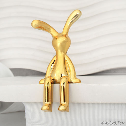 Фигурка Кролик 9 см / G-3110 /уп 20//100/1000/золото