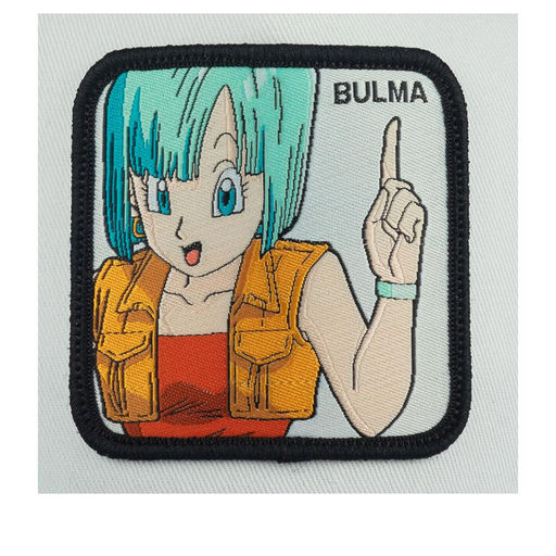 Бейсболка CAPSLAB арт. CL/DBZ/1/BUL3 Dragon Ball Bulma (белый / черный)  фото 4