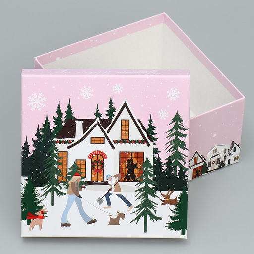 Набор подарочных коробк 6 в 1 С Новым годом, 10 10 6 20 20 11 см - Дарите счастье фото 9