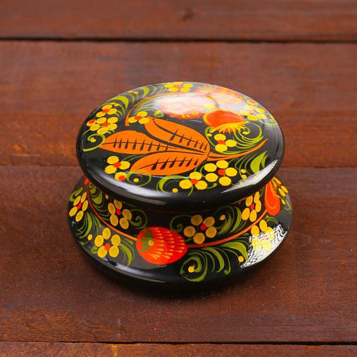 Набор кухонных принадлежностей «Земляничка», 6 предметов: 2 доски, 3 банки, подставка, дерево, хохлома