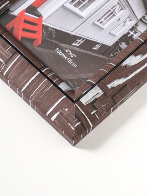 Фоторамка пластик 10х15 см "Моррис" тёмно-коричневый 19,8х15х2 см