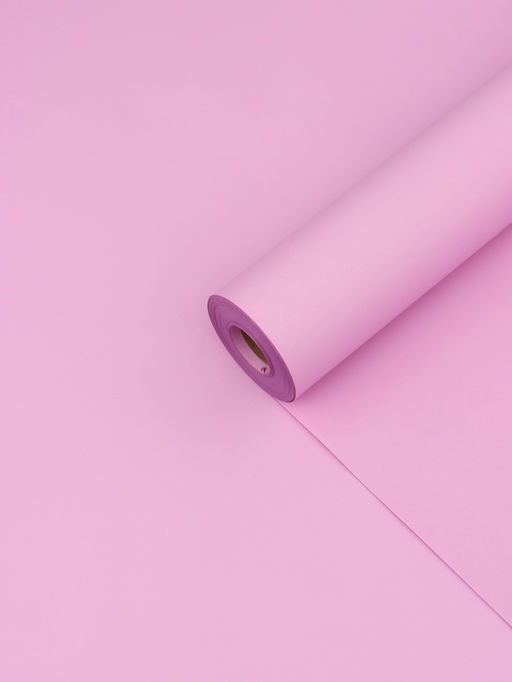 Пленка для цветов тонированная, матовая, розовый с серым, 0,5 х 30 м±5%, 65 мкм