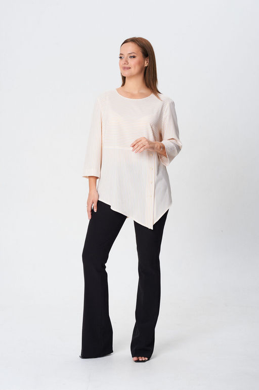 Блуза Modema 769 желтая полоска  фото 5