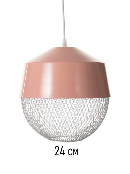 Светильник потолочный BayerLux Lea, 1×40 Вт, Е27, розовый, 26×26×32 см