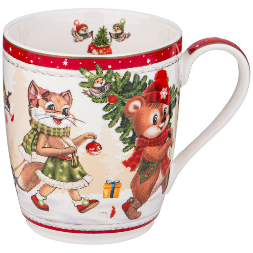 КРУЖКА LEFARD С НОВЫМ ГОДОМ! 300 МЛ КРАСНАЯ  фото 2