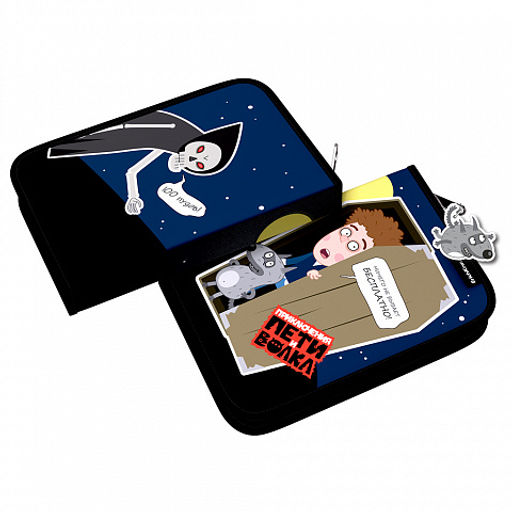 АКЦИЯ Цена за 1 шт. Пенал-книжка без наполнения ErichKrause 135x205x30мм Приключения Пети и Волка (Полёт)  фото 3