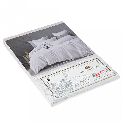 Простыня Евростандарт "Облако" 220х240см, сатин 135г/м2, хлопок 100%, упаковка "классическая" ПВХ 28х41см, "Домашняя мода" (Россия)