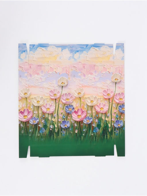 Коробка подарочная складная «Цветочный луг», 31×25.6×16 см