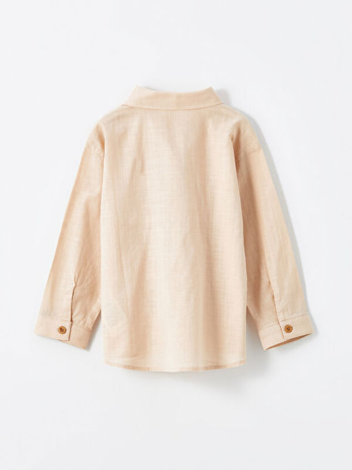 Basic Uzun Kollu Erkek ?ocuk G?mlek