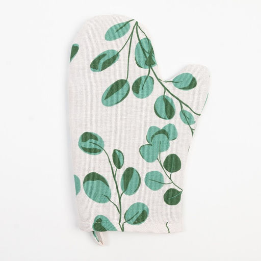 Набор кухонный Доляна «Эвкалипт»: варежка 20×27 см, прихватка 19×19 см, 100% хлопок