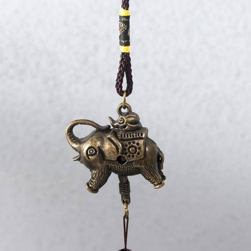 Музыка ветра «Слон на монетках», 5 колокольчиков, 41×6 см