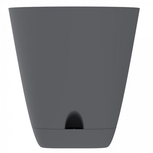 Горшок для цветов Гранд 4л, д19см, h20см, с поддоном, система прикорневого полива, графит, полипропилен (Россия) - Домашняя мода фото 2