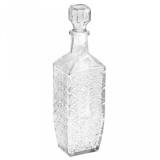 Графин-штоф стеклянный Барский 0,5л, 7,3х6х26,5см (Россия) - Домашняя мода фото 2