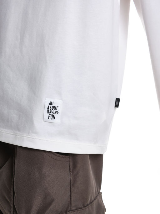 Базовый лонгслив для мальчика 22-6007 белый - Mini maxi фото 5