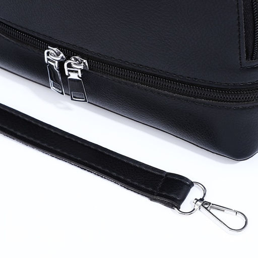 Сумка кросс-боди на молнии, цвет чёрный - Simaland фото 8