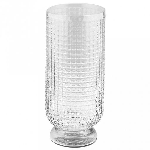 Ваза для цветов стеклянная "Маркуль-1" 3л, д14см, h31см, большая, текстурная (Россия)