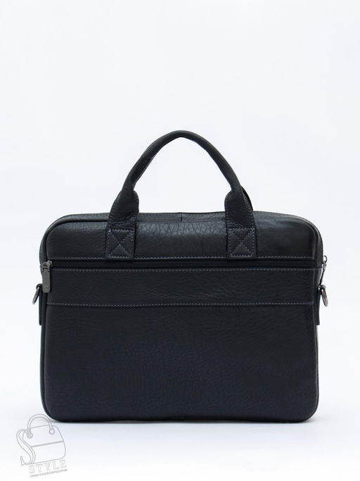 Портфель мужской кожаный 0991Z black Zinimsk