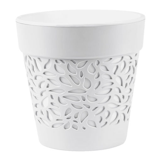 Кашпо Блоссом 8,3л Белый/Белый (уп.6)