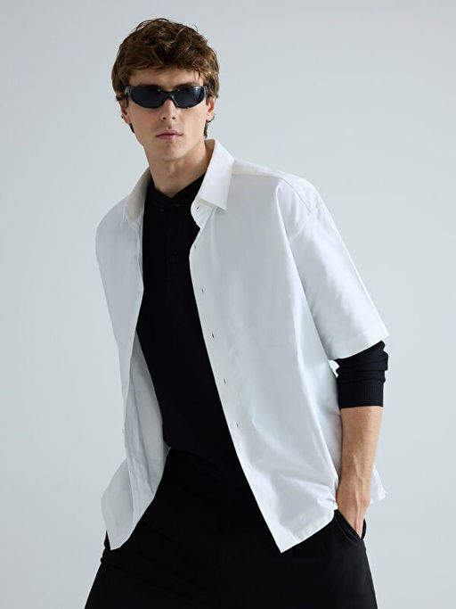 Bisiklet Yaka Erkek Sweatshirt