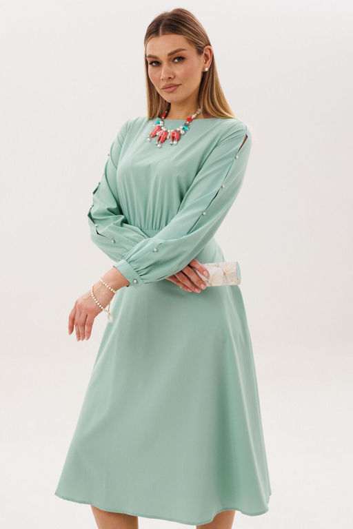 Платье ANELLI 1836 дымчатый нефрит  фото 8