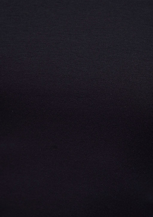 Uzun Kollu Siyah Basic Tisort - Mavi фото 6