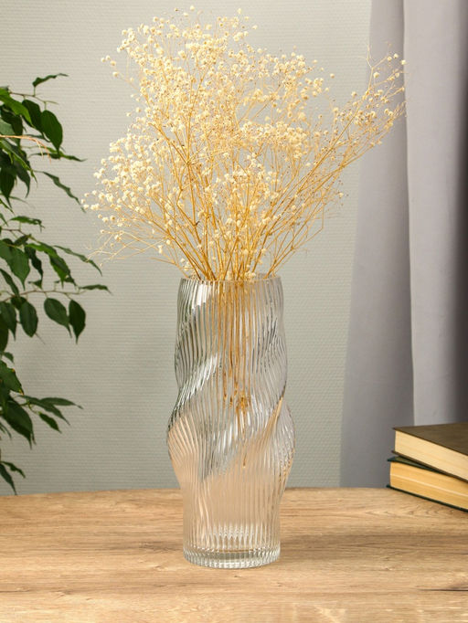 Ваза «Венди», 29×12×10 см, стекло, прозрачная