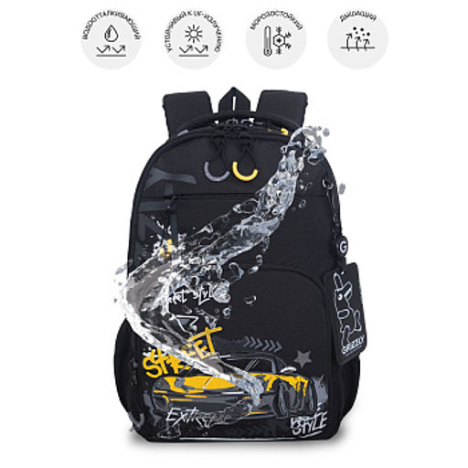 RB-659-1 Рюкзак школьный с картхолдером на держателе - Grizzly фото 20