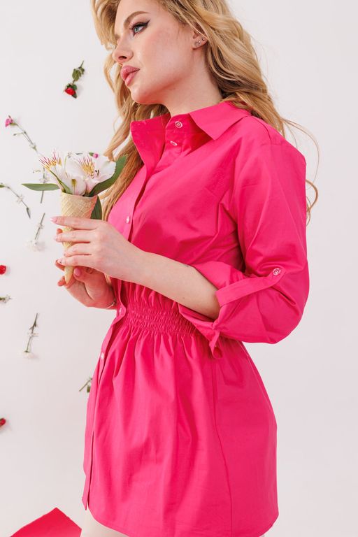 Рубашка NIKVA н354-1 фуксия  фото 2