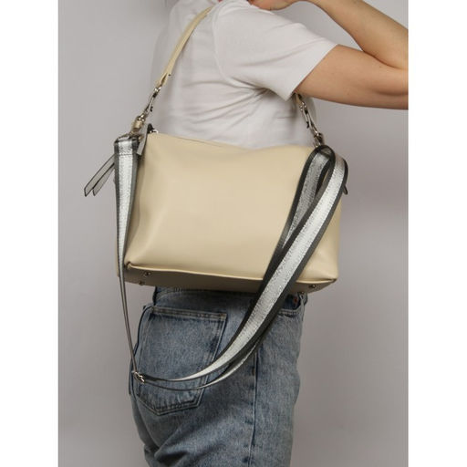 Сумка женская искусственная кожа ADEL-304/3в/ММ, 2 отд/плеч рем-стропа, бежевый 259989 - Adelia фото 5