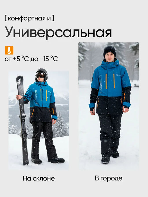 Куртка мужская "Saimaa" аквамарин