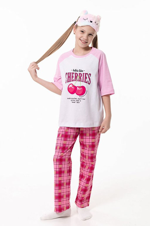 Пижама М225097Прб розовый/белый