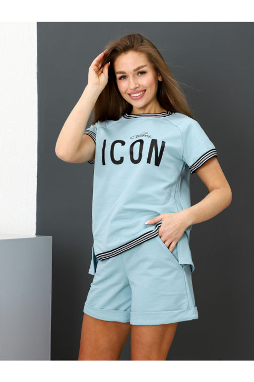 Костюм женский ДО-105.02 ICON акватик - Хороший трикотаж фото 3