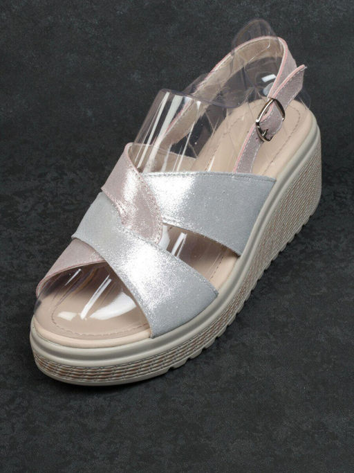 08-EDT60651-20B100M WHITE/GREY Босоножки (натуральная кожа) - Фабричный китай фото 5